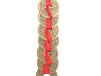 картинка 7 монет с драконом (бронз.)